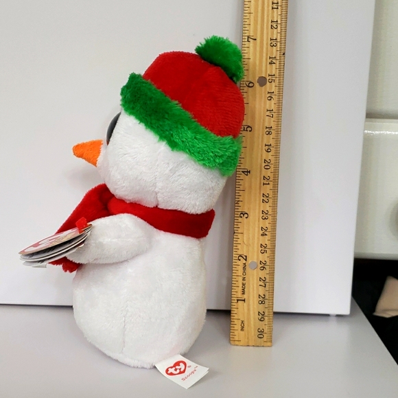 Ty Beanie Boo Christmas snowman Scoops - Picture 2 of 9